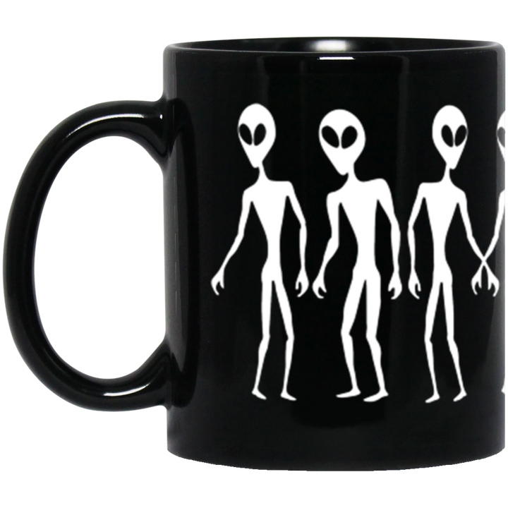 Aliens UFO AREA 51 - BM11OZ 11 oz. Black Mug - Area 51 UFO Souvenirs Gifts T-Shirts