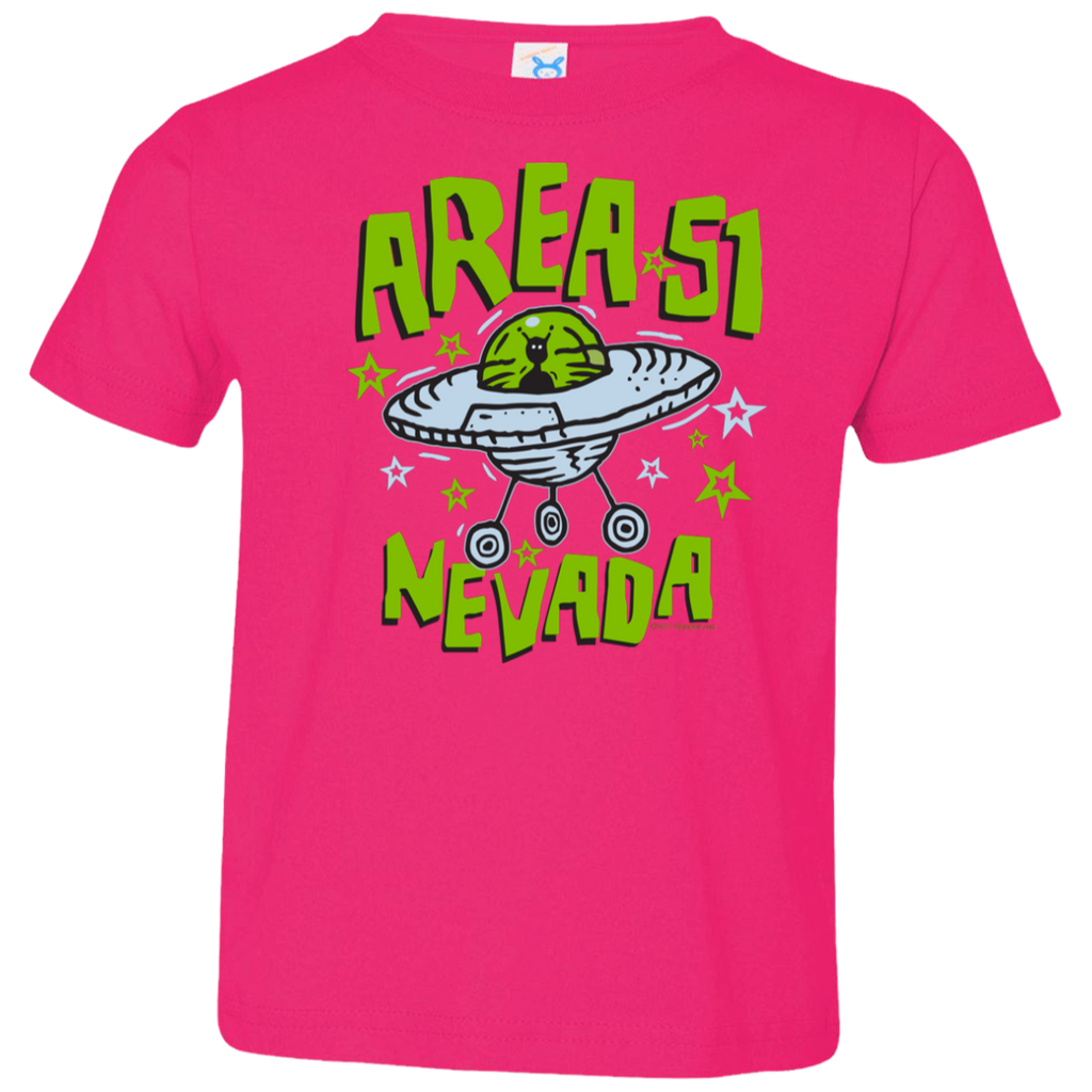 Area 51 Cartoon Ufo - 3321 Toddler Jersey T-shirt – Area 51 Ufo Alien 