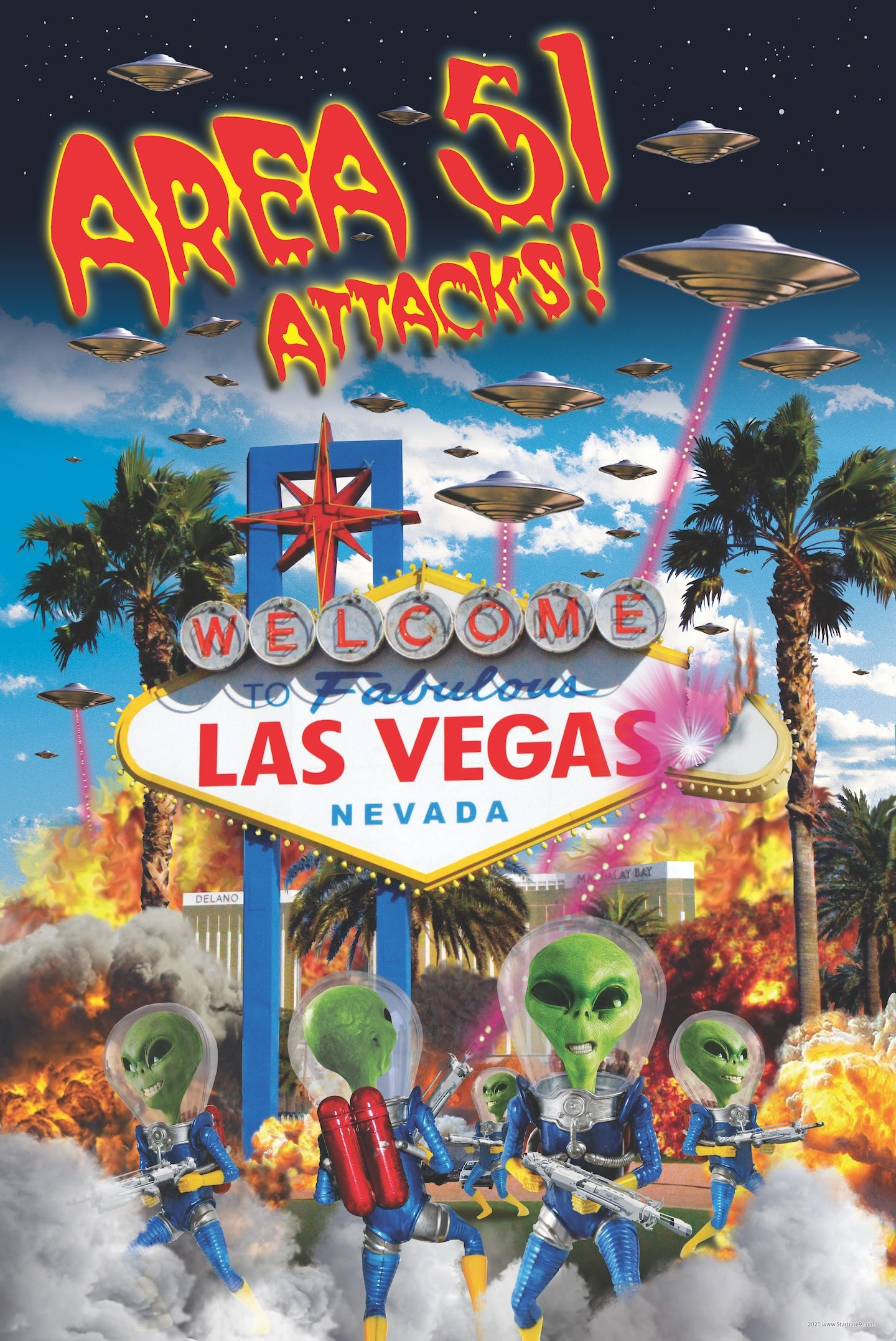 Area 51 Attacks Poster