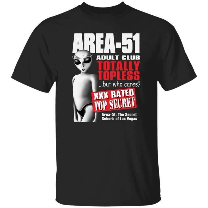 Area51 Adult Club Topless AlienT-Shirt