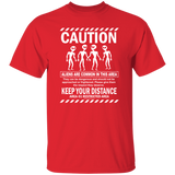 Caution Aliens In Area UFO T-Shirt - Area 51 UFO Souvenirs Gifts T-Shirts