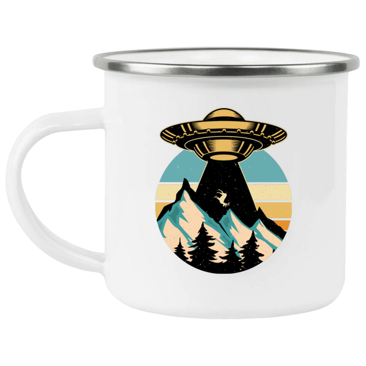 UFO Enamel Camping Mug