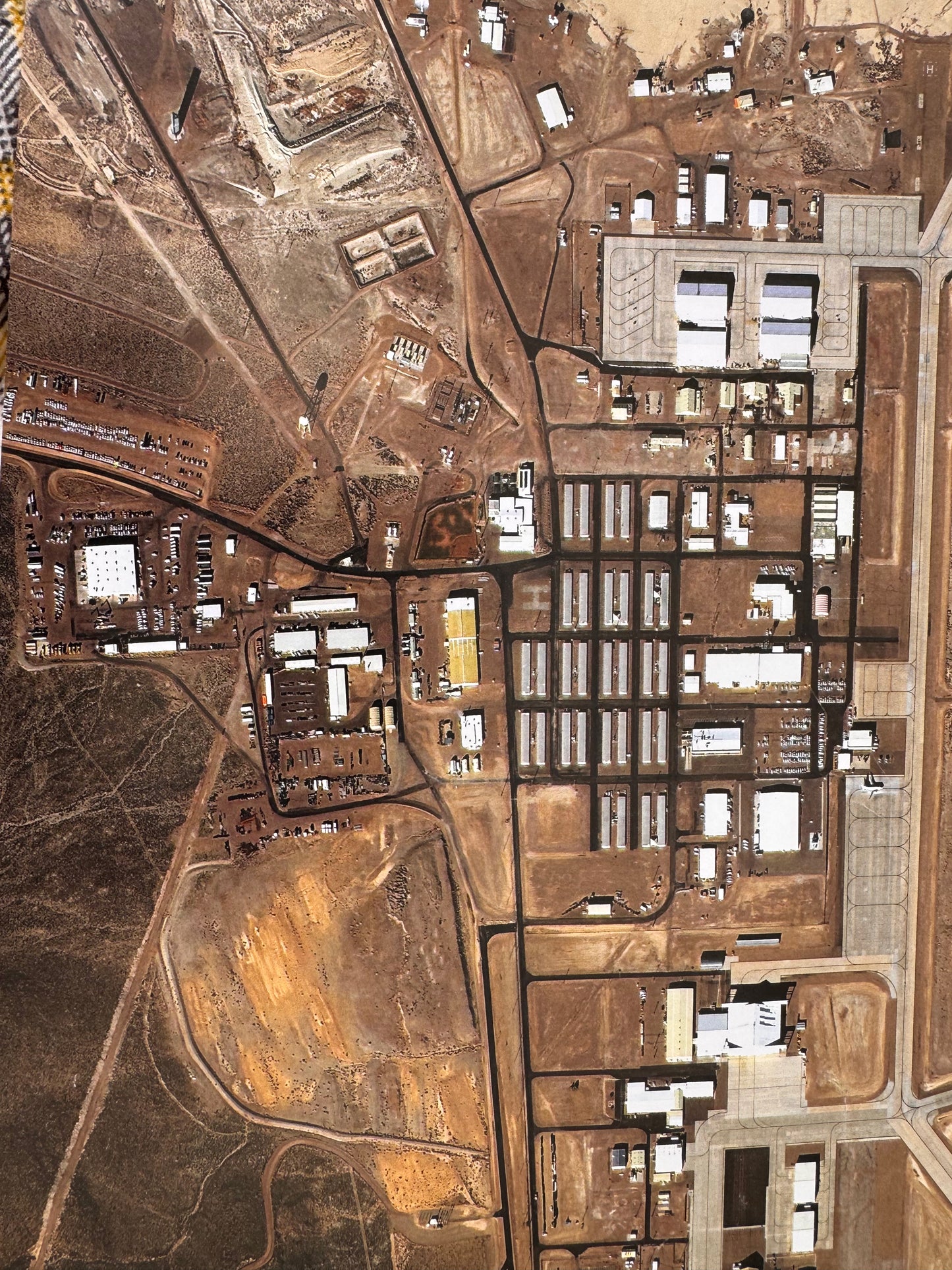 Area 51 Poster - 24x36 High-Resolution Satellite Map | Groom Lake UFO Base Wall Art | Alien Conspiracy Gift | Full Color Aerial Print