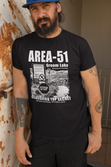 Area 51 Groom Lake Entrance UFO T-Shirt - Area 51 UFO Souvenirs Gifts T-Shirts