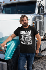 Area-51 Truck Stop 5.3 oz. T-Shirt - Area 51 UFO Souvenirs Gifts T-Shirts