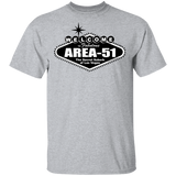 Welcome to Area 51 Lights - G500- 5.3 oz. T-Shirt - Area 51 UFO Souvenirs Gifts T-Shirts