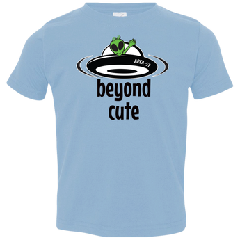 Area 51 Beyond Cute - 3321 Toddler Jersey T-Shirt - Area 51 UFO Souvenirs Gifts T-Shirts