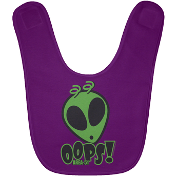 Area 51 OOOPS infant Baby Bib - Area 51 UFO Souvenirs Gifts T-Shirts