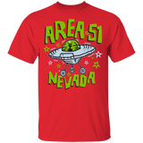 Area 51 Cartoon UFO - G500B Youth 5.3 oz 100% Cotton T-Shirt - Area 51 UFO Souvenirs Gifts T-Shirts