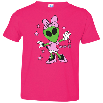Area 51 Girl - 3321 Toddler Jersey T-Shirt - Area 51 UFO Souvenirs Gifts T-Shirts