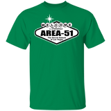 Welcome to Area 51 Darks - G500- 5.3 oz. T-Shirt - Area 51 UFO Souvenirs Gifts T-Shirts