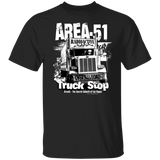 Area-51 Truck Stop 5.3 oz. T-Shirt - Area 51 UFO Souvenirs Gifts T-Shirts