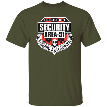 Area51 Security T-Shirt - Area 51 UFO Souvenirs Gifts T-Shirts