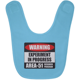 Area 51 Experiment in Progress Baby Bib - Area 51 UFO Souvenirs Gifts T-Shirts