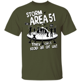Storm Area 51 - G500 5.3 oz. T-Shirt - Area 51 UFO Souvenirs Gifts T-Shirts