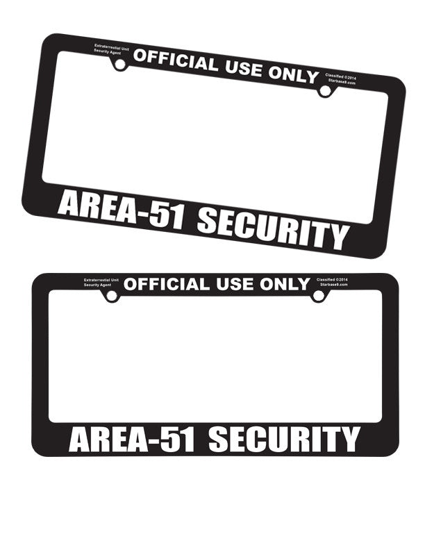 Area 51 Area51 License Plate Frame - Area 51 UFO Souvenirs Gifts T-Shirts